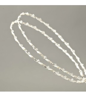 Silver Wedding Crowns with Swarovski Ελπιδα Silver 925°/ Silverware