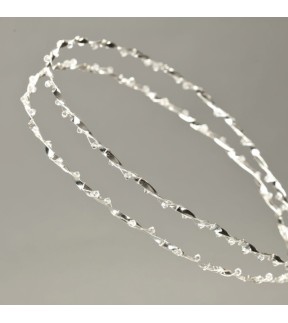 Silver Wedding Crowns with Swarovski Ανθη Silver 925°/ Silverware