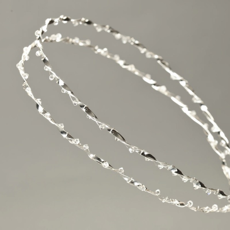 Silver Wedding Crowns with Swarovski Silver 925 Silverware
