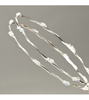 Silver Wedding Crowns with Swarovski Βαλεντινα Silver 925°/ Silverware