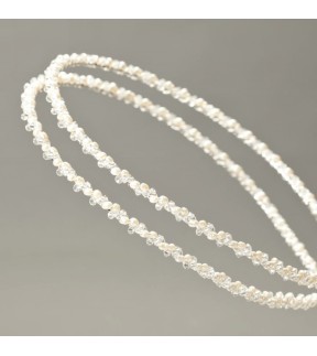 Silver Wedding Crowns with Swarovski and Pearls Silver 925°