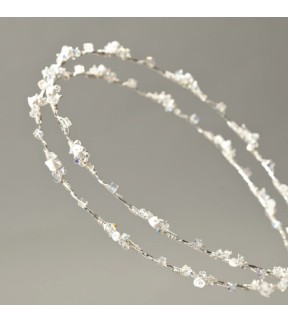 Silver Wedding Crowns with Porcelain and Swarovski Silver 925°/ Silverware