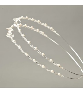 Silver Wedding Crowns with Pearls Ελλη Silver 925°/ Silverware