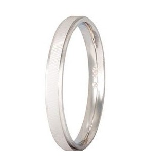 Βέρες STERGIADIS "S" Λευκόχρυσες 3mm