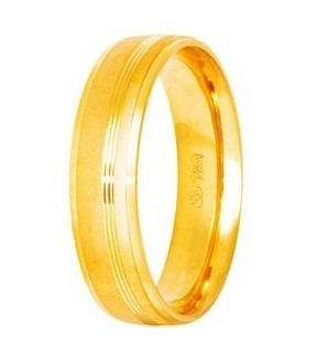 Βέρες STERGIADIS "S" Χρυσές 5.00mm