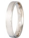 Wedding Rings STERGIADIS "S" Gold Silver Colour 4.00mm
