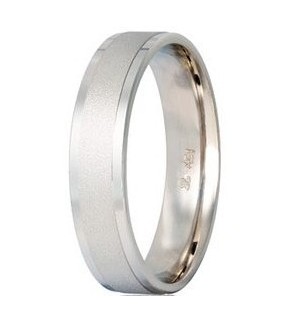 Βέρες STERGIADIS "S" Λευκόχρυσες 5.00mm