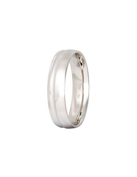 Βέρες STERGIADIS "S" Λευκόχρυσες 5.00mm