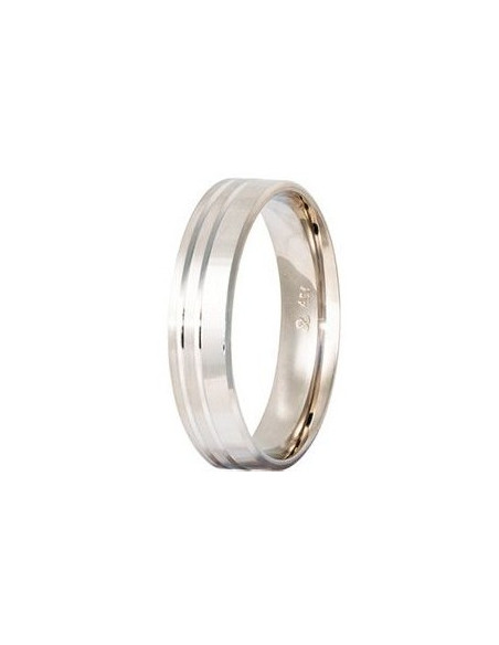 Wedding Rings STERGIADIS "S" Gold Silver Colour 5.00mm