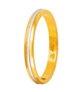 Wedding Rings STERGIADIS "S" Gold Silver-Gold 2.5mm