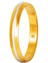 Wedding Rings STERGIADIS "S" Gold Silver-Gold 3mm