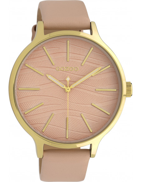 Ρολόι OOZOO Timepieces Με Ροζ Δερμάτινο Λουράκι C10121