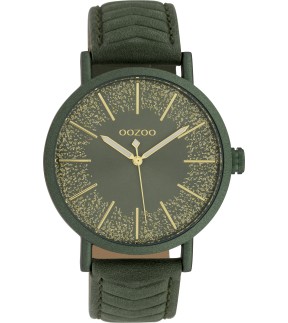 Ρολόι OOZOO Timepieces Με Πράσινο Δερμάτινο Λουράκι C10148