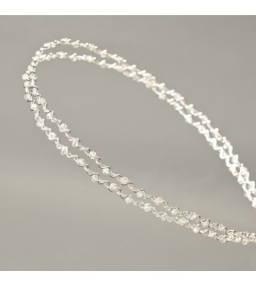 Στέφανα Γάμου Ασημί με Swarovski Ξανθίππη Ασήμι 925°/ Επάργυρο