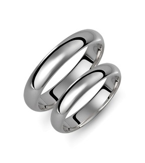 Wedding Rings VALAURO White Gold 4mm 005B-BA