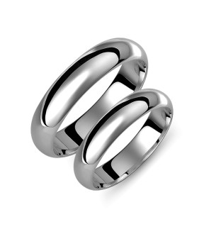 Βέρες VALAURO Classic Λευκόχρυσες 4.5mm