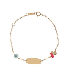 VITOPOULOS Kid ID Bracelet Gold 14CT ES00106BR