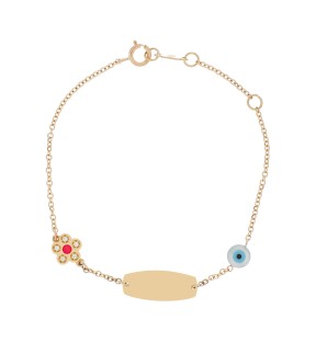 VITOPOULOS Kid ID Bracelet Gold 14CT ES00167BR