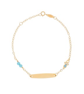 VITOPOULOS Kid ID Bracelet Gold 9CT ES00168BR