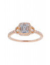 Δαχτυλίδι VITOPOULOS Κ18 Ροζ Χρυσό Με Διαμάντια ESD0067