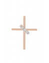 VITOPOULOS Woman Cross Rose-White Gold 18Ct With Diamonds ESST363