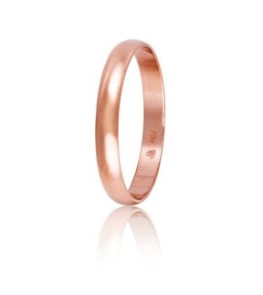 Βέρες STERGIADIS "HR" Ροζ Xρυσές 3mm HR1-Rose