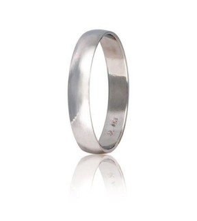 Βέρες STERGIADIS "HR" Λευκόχρυσες 4mm HR2-White