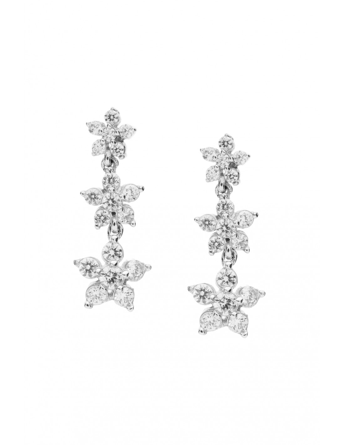 White zircon earrings deals