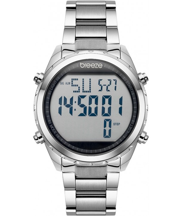 Ρολόι BREEZE TechnoPop Με Ασημί Ατσάλινο Μπρασελέ 611091.1
