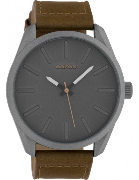 Ρολόι OOZOO Timepieces Με Καφέ Δερμάτινο Λουράκι C10323