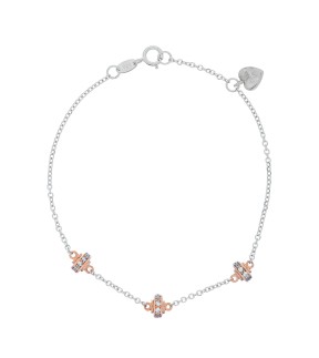 VITOPOULOS Bracelet Rose -White Gold 9CT With Stones ES00234BR