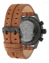 VOSTOK EUROPE Expedition North Pole Chrono Brown Leather Strap VK64-592C558