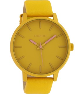 Ρολόι OOZOO Timepieces Με Κίτρινο Δερμάτινο Λουράκι C10380
