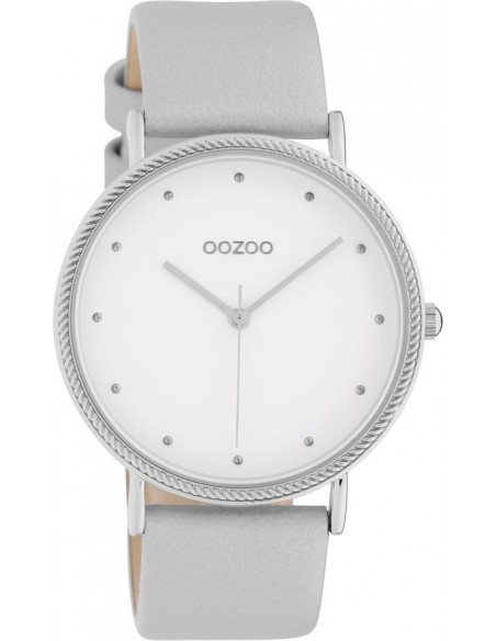 Ρολόι OOZOO Timepieces Με Γκρι Δερμάτινο Λουράκι C10415