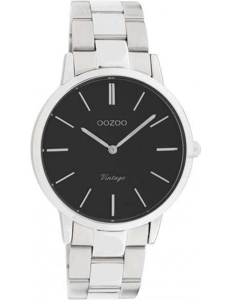 Ρολόι OOZOO Vintage Με Ασημί Μεταλλικό Μπρασελέ C20031