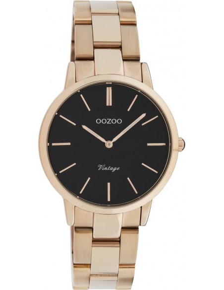 Ρολόι OOZOO Vintage Με Ροζ Χρυσό Μεταλλικό Μπρασελέ C20049