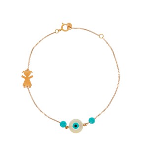 VITOPOULOS Kid Bracelet Rose Gold 14CT ES00333BR