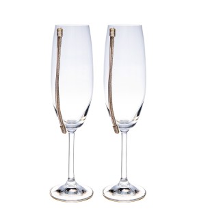 VITOPOULOS Wedding Champagne Glasses Silver 925° ESG0007