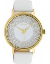 OOZOO Timepieces White Leather Strap C10576