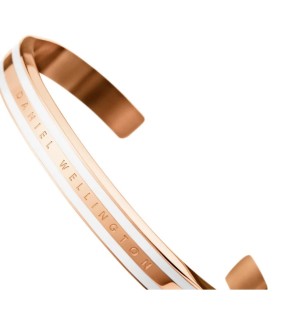 DANIEL WELLINGTON Rose Gold - White Stainless Steel Bracelet (Medium) DW00400067