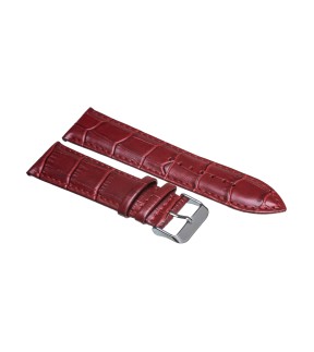 TZEVELION Red Croco Leather Strap 26mm 521.8.26