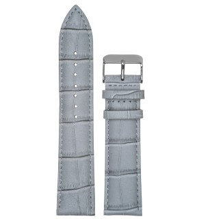 TZEVELION Light Grey Croco Leather Strap 26mm 521.6.26