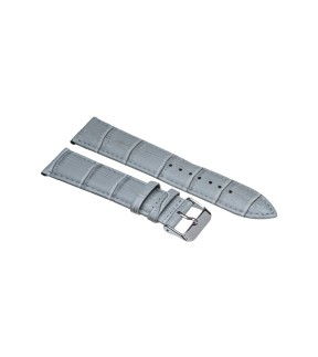 TZEVELION Light Grey Croco Leather Strap 26mm 521.6.26