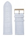 TZEVELION White Croco Leather Strap 32mm 521.32.2