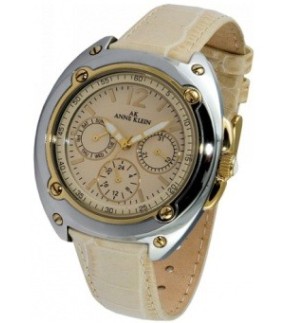 ANNE KLEIN White Leather Strap