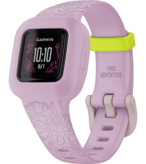 Παιδικό Ρολόι GARMIN Vivofit jr. 3 Lilac Floral Με Μωβ Καούτσουκ Λουράκι GA-010-02441-01