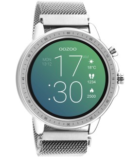 OOZOO Smartwatch Silver Metallic Bracelet Q00305