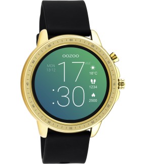 OOZOO Smartwatch Black Silicone Strap Q00303