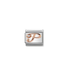 Nomination Composable Classic Link Ατσάλι Ασημί με Ροζ Χρυσό 9Κ 430310/16