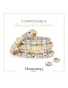 Nomination Composable Classic Link Silver Yellow Gold 18CT Zircon